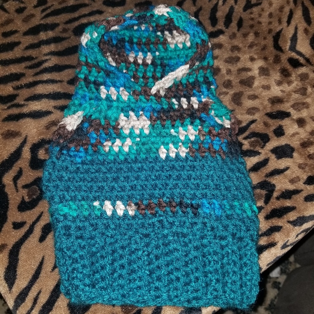 Extra Small Crochet Dog Hoodie